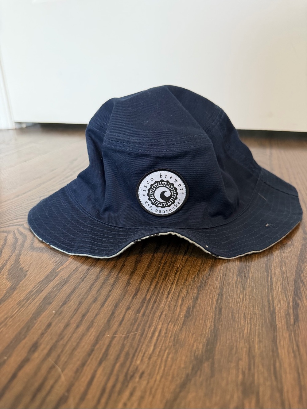 Cisco Brewers Navy Bucket Hat with White Logo Patch